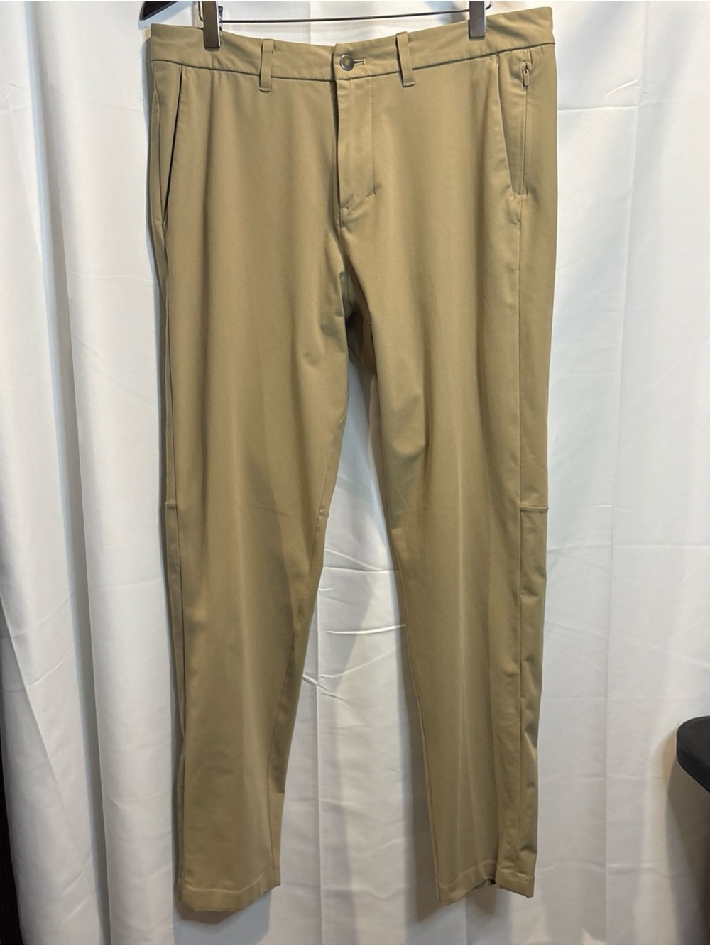 lululemon athletica Men's Slim Tech Chino Pants - Tan 34/32